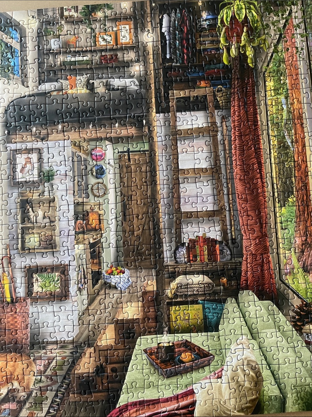 Ravensburger 1000-Piece Redwood Forest Tiny House puzzle Complete - Picture 6 of 7